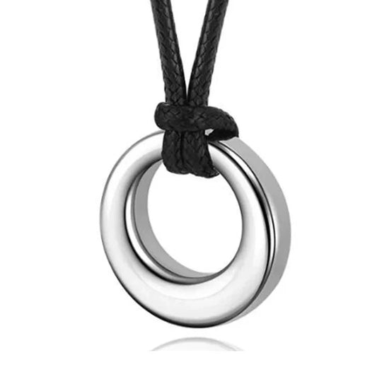Eternity Circle of Life Stainless Steel Cremation Jewelry Urn Necklace Ash Keepsake Urn Pendant Necklace