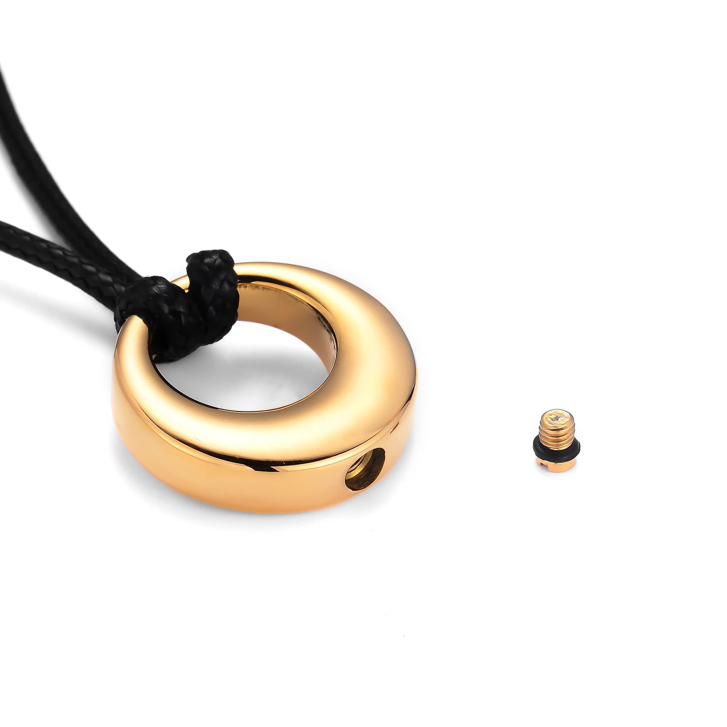Eternity Circle of Life Stainless Steel Cremation Jewelry Urn Necklace Ash Keepsake Urn Pendant Necklace