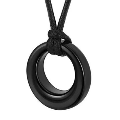 Eternity Circle of Life Stainless Steel Cremation Jewelry Urn Necklace Ash Keepsake Urn Pendant Necklace