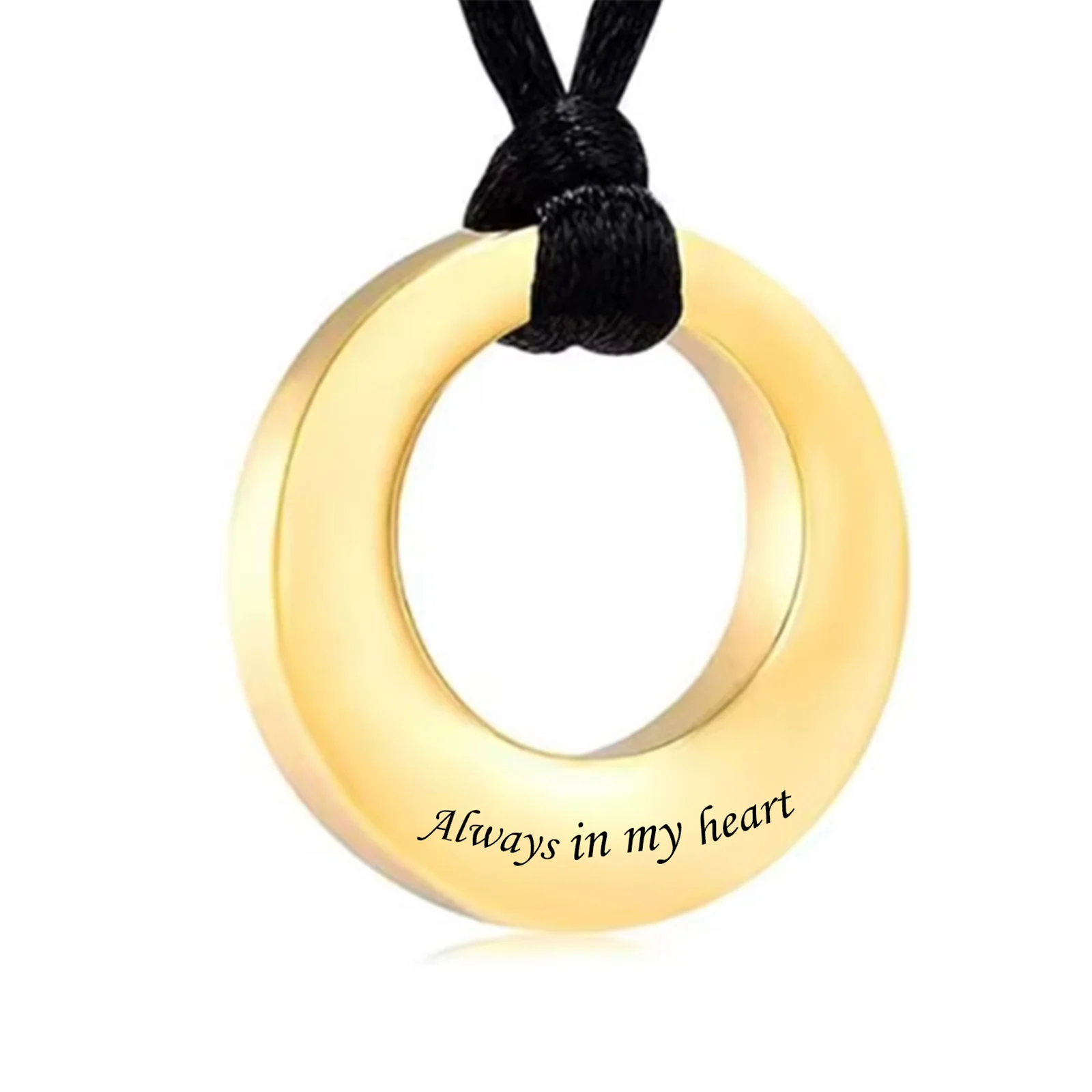 Eternity Circle of Life Stainless Steel Cremation Jewelry Urn Necklace Ash Keepsake Urn Pendant Necklace
